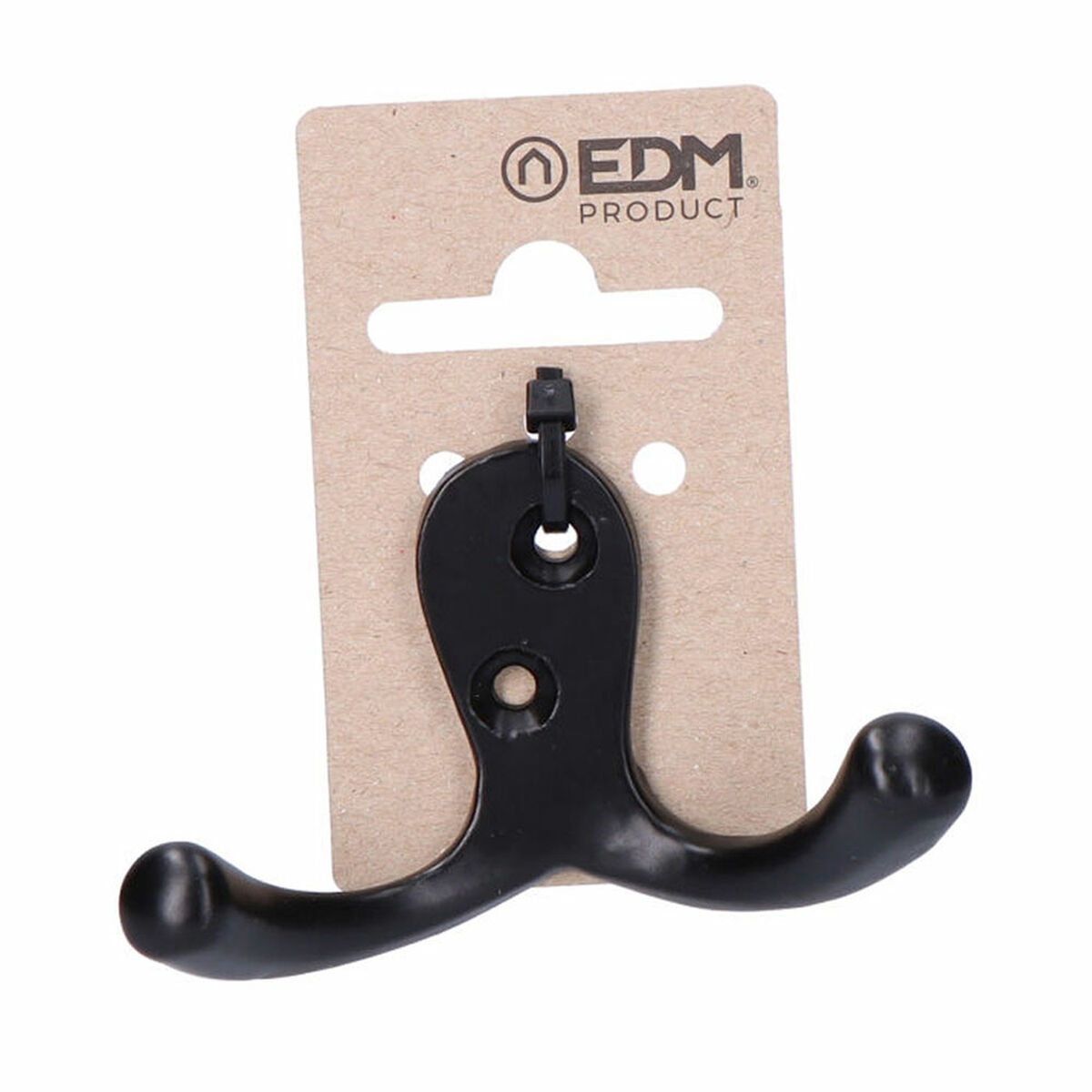 Colgador Edm Doble Negro Aluminio