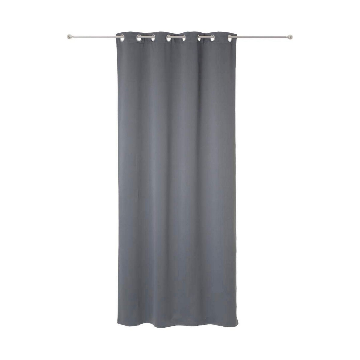 Cortinas Atmosphera Opaco Gris Poliéster 2 Unidades (135 X 240 Cm)