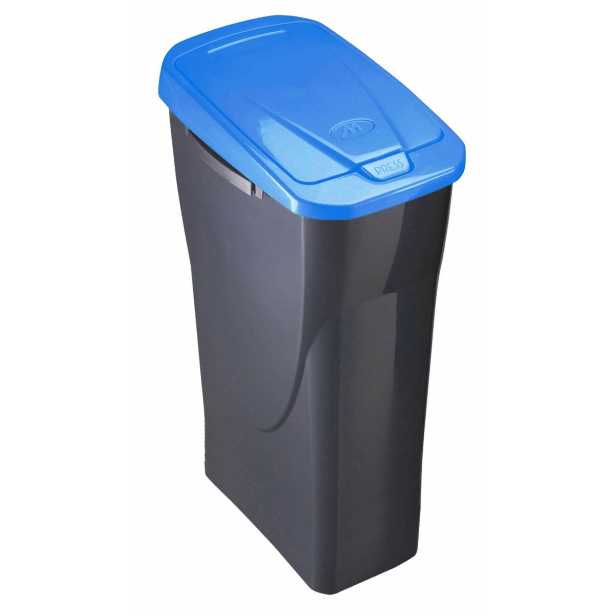 Cubo de Basura Para Reciclaje Mondex Ecobin Azul Con Tapa 25 L