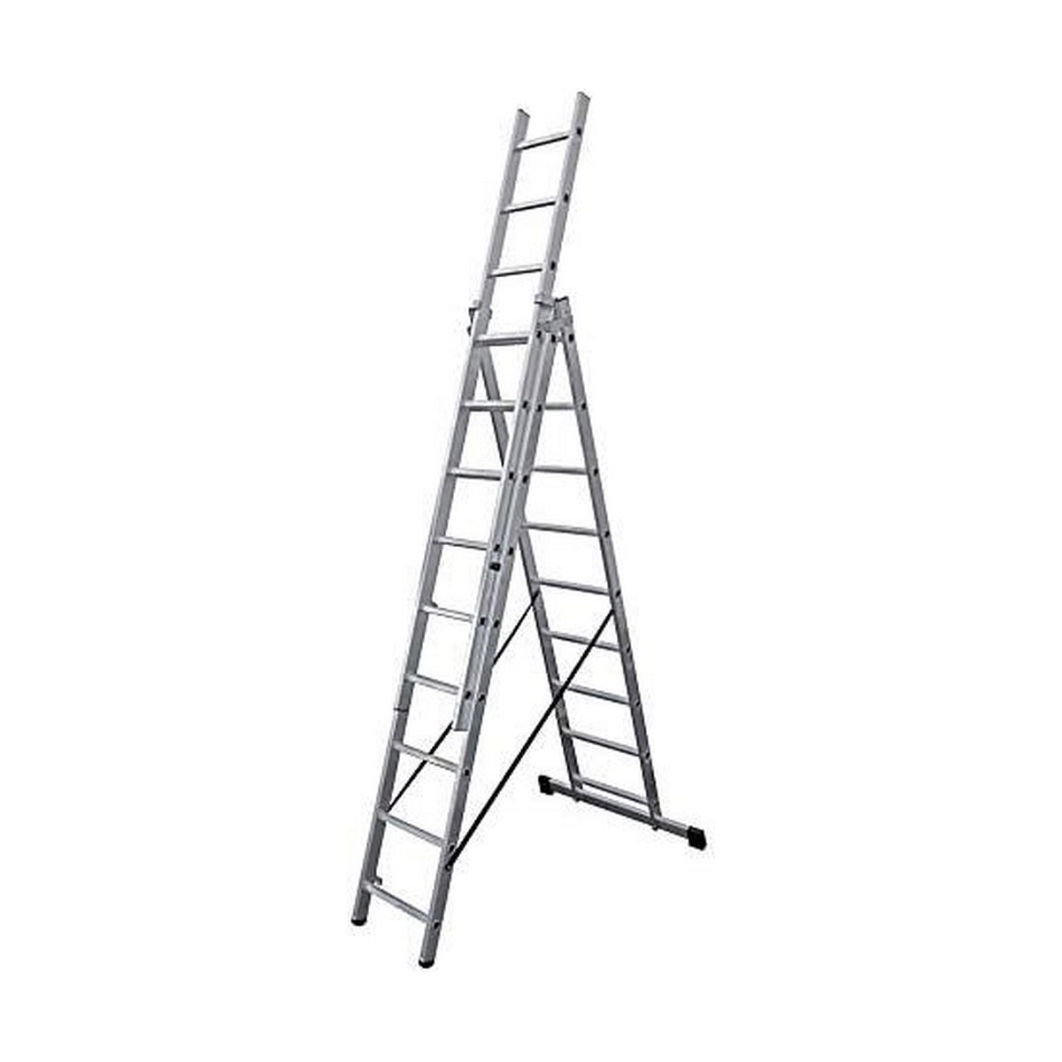 Escalera Plegable Edm Aluminio (95 X 255 Cm)