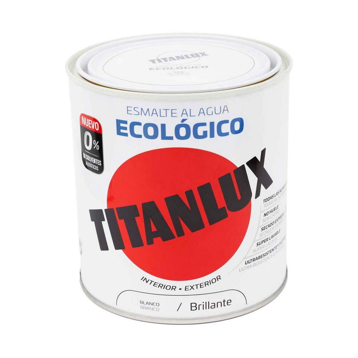 Esmalte Acrílico Titanlux 00T056614 Ecológico 250 Ml Blanco Brillante