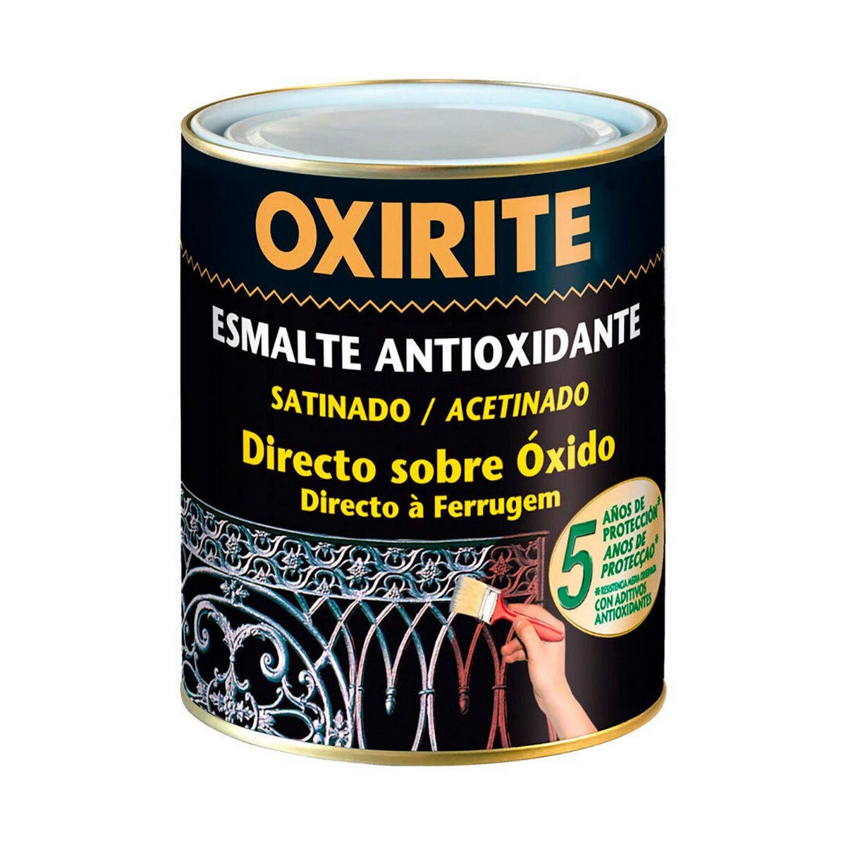 Esmalte Antioxidante Oxirite 5397924 250 Ml Negro Satinado