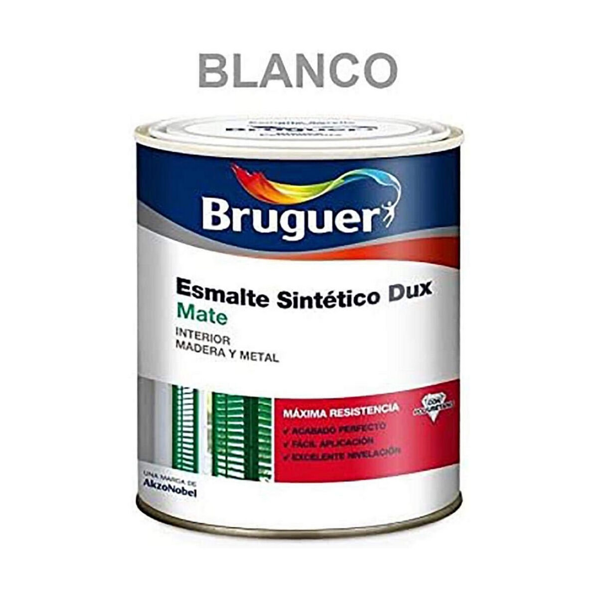 Esmalte Sintético Bruguer Dux 250 Ml Blanco Mate