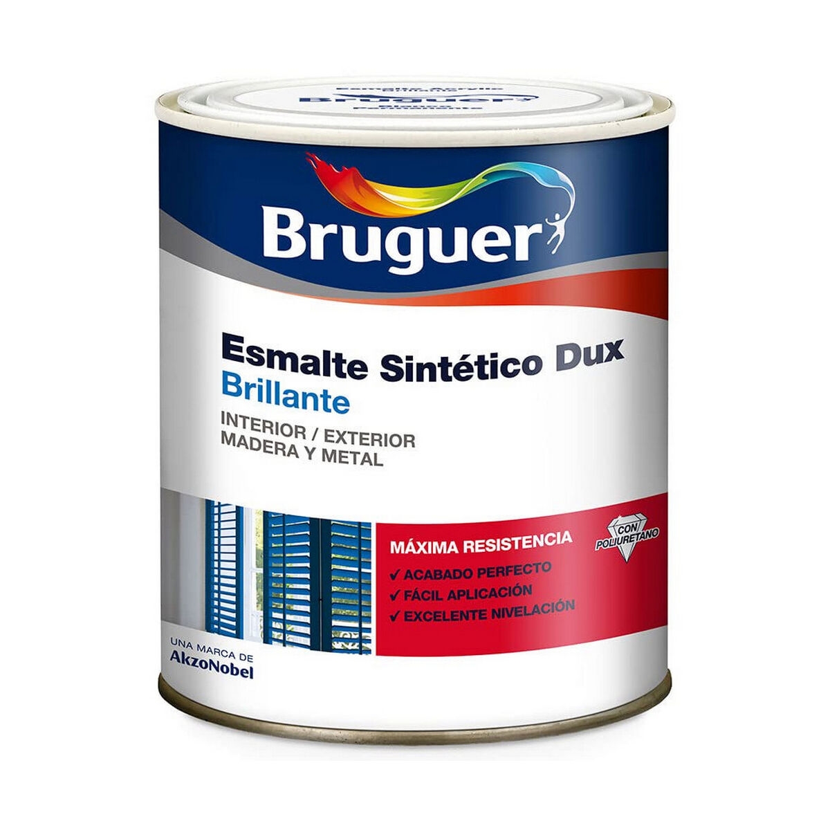 Esmalte Sintético Bruguer Dux 250 Ml Negro