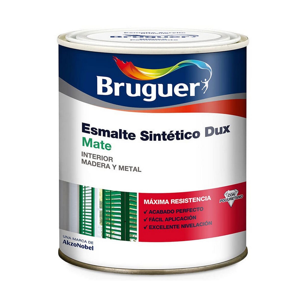 Esmalte Sintético Bruguer Dux Blanco 750 Ml Mate