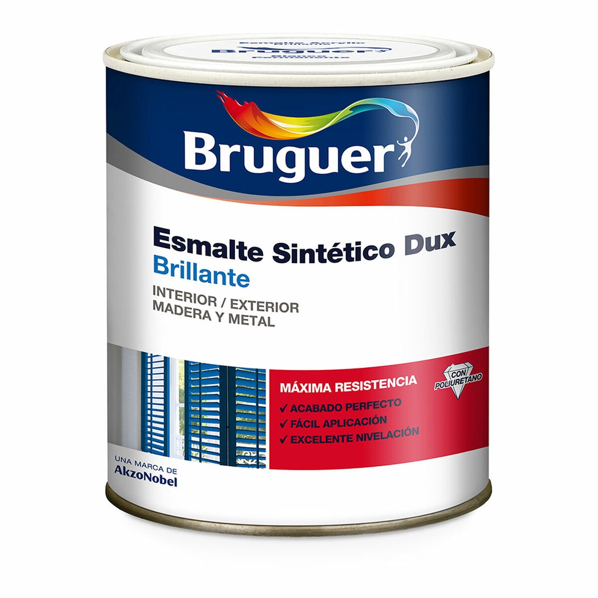 Esmalte Sintético Bruguer Dux Negro 750 Ml