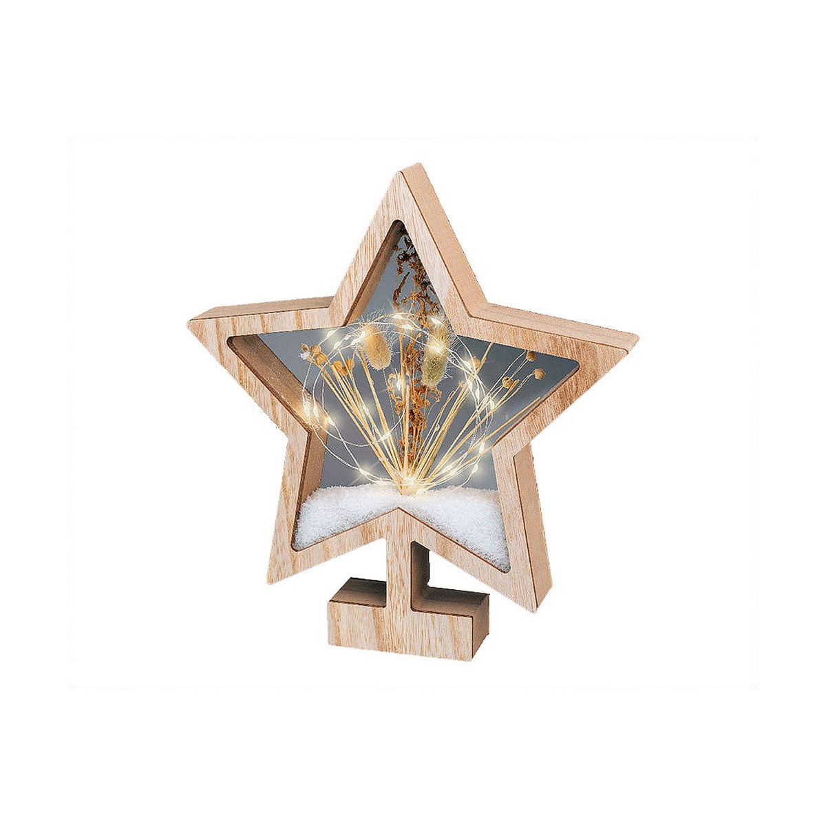 Estrella de Navidad 4 X 26 X 28 Cm Luz Led