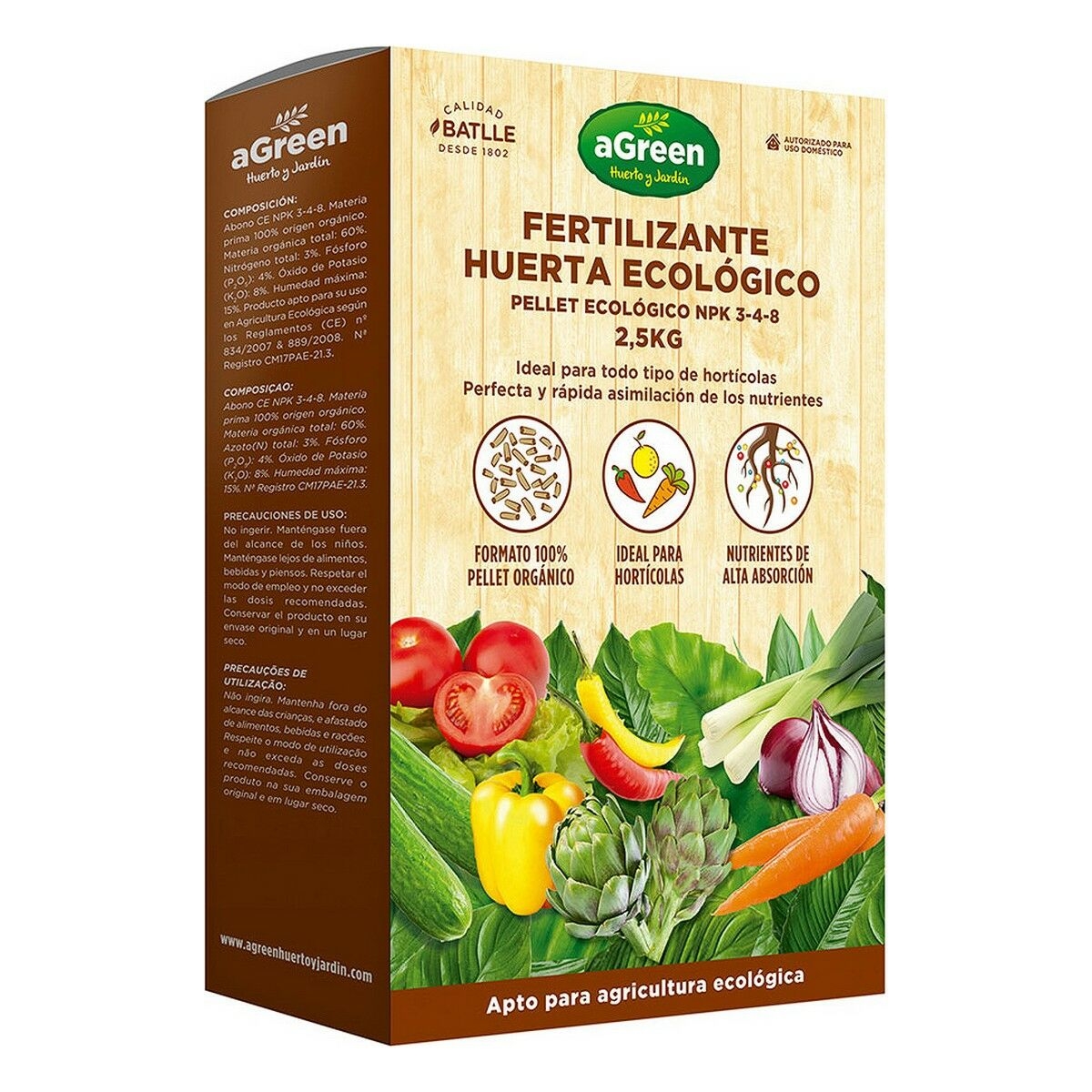 Fertilizante Para Plantas Agreen 2,5 Kg Ecológico