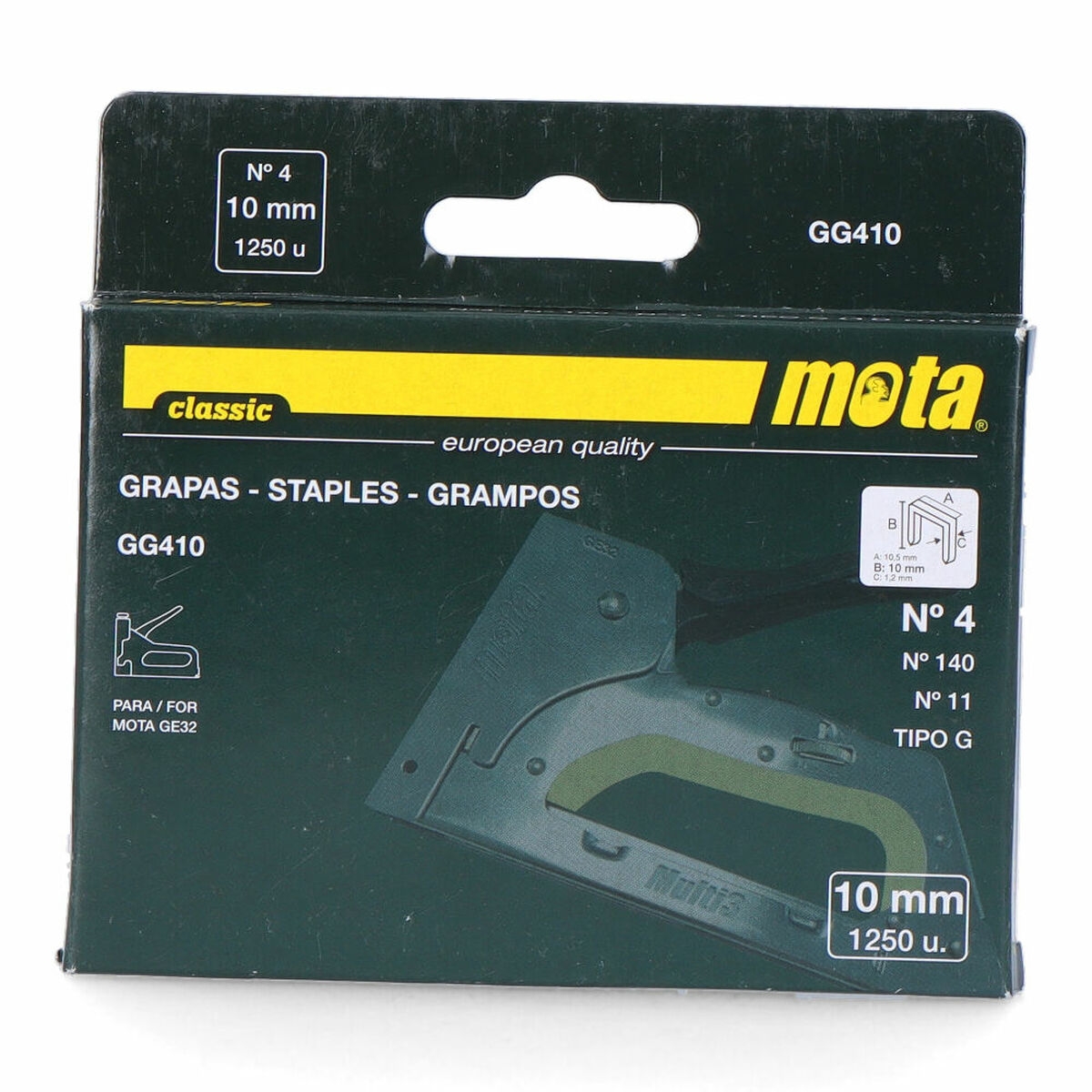 Grapas Mota  Gg410 1000 Unidades 10 Mm Nº 4