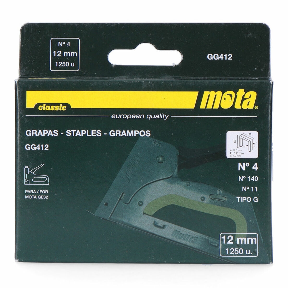 Grapas Mota Gg412 1000 Unidades 12 Mm Nº 4