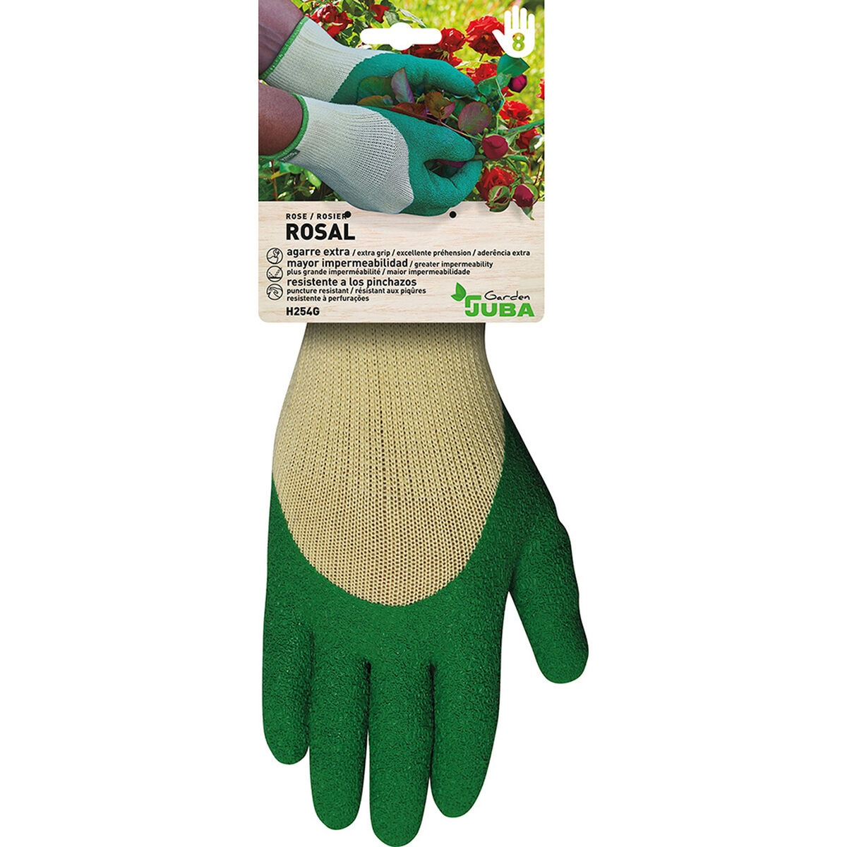 Guantes de Jardinería Juba Poliéster Látex