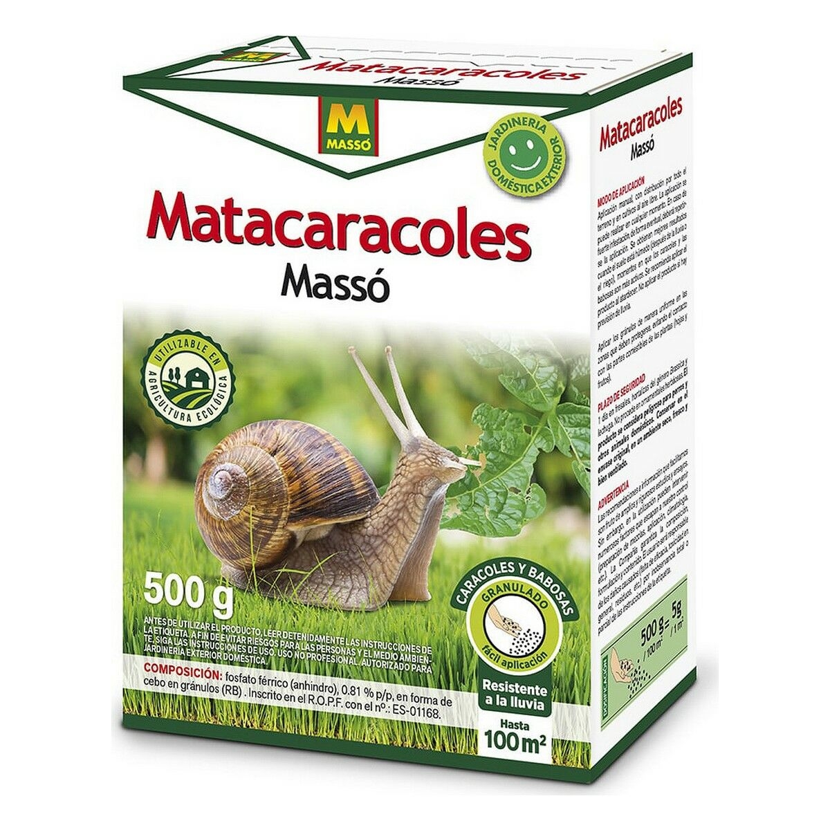 Insecticida Massó Caracoles O Babosas 500 G