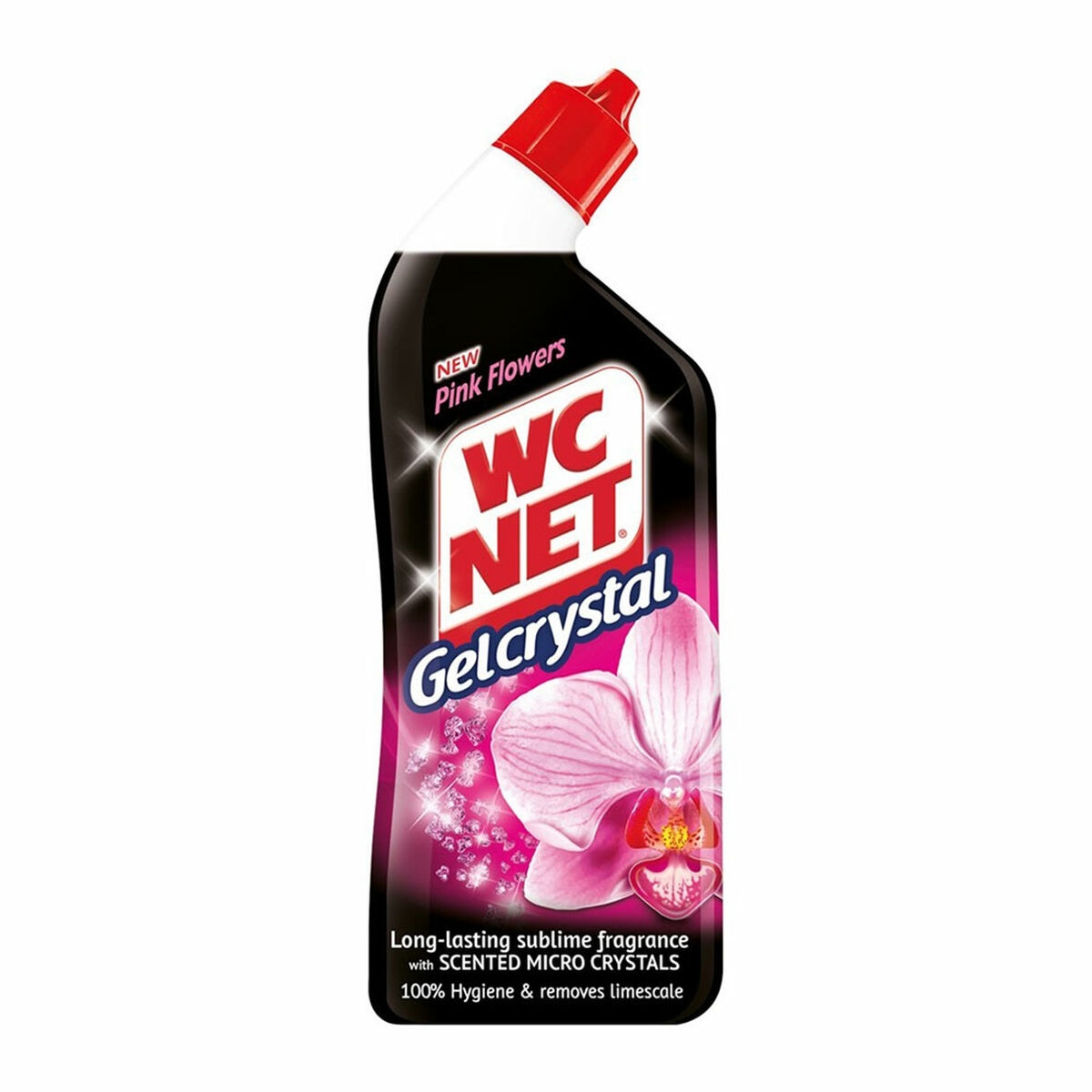 Limpiador Wc Net Gel Crystal Pink Inodoro Floral 750 Ml