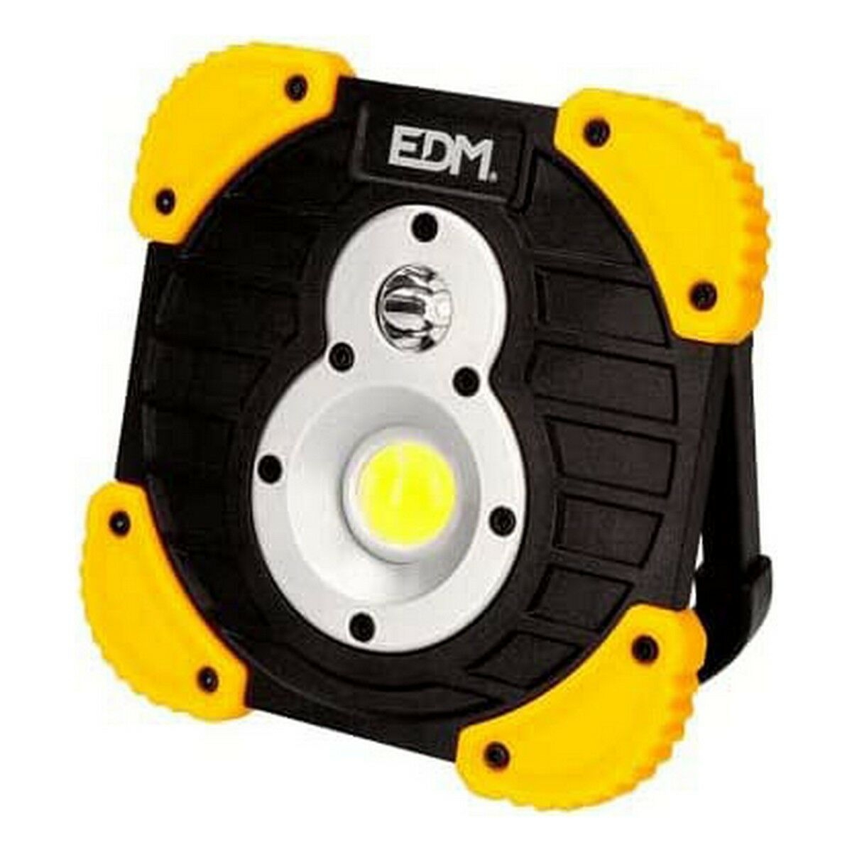 Linterna Led Edm Xl Recargable Foco Amarillo 2200 Mah 15 W 250 Lm 750 Lm