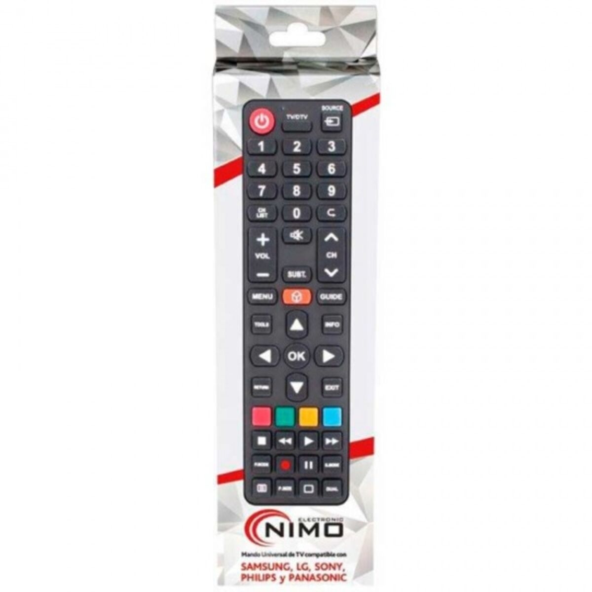 Mando A Distancia Universal Nimo Negro Lg, Panasonic, Philips, Samsung, Sony