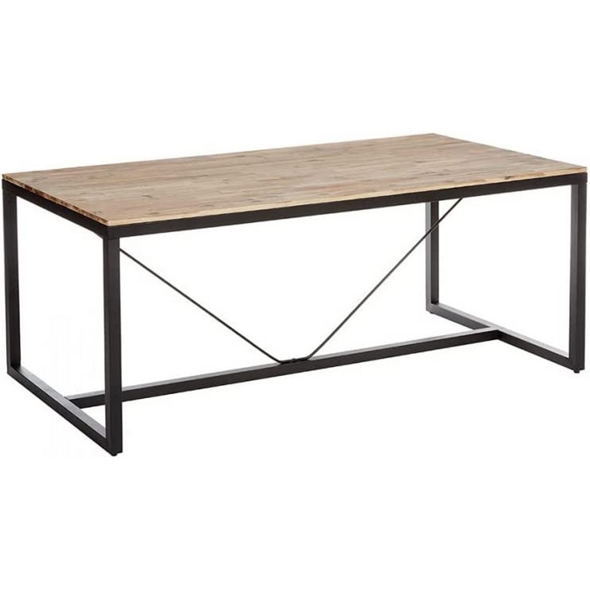 Mesa de Comedor Atmosphera Edena Natural Marrón Madera de Acacia (180 X 90 X 75 Cm)