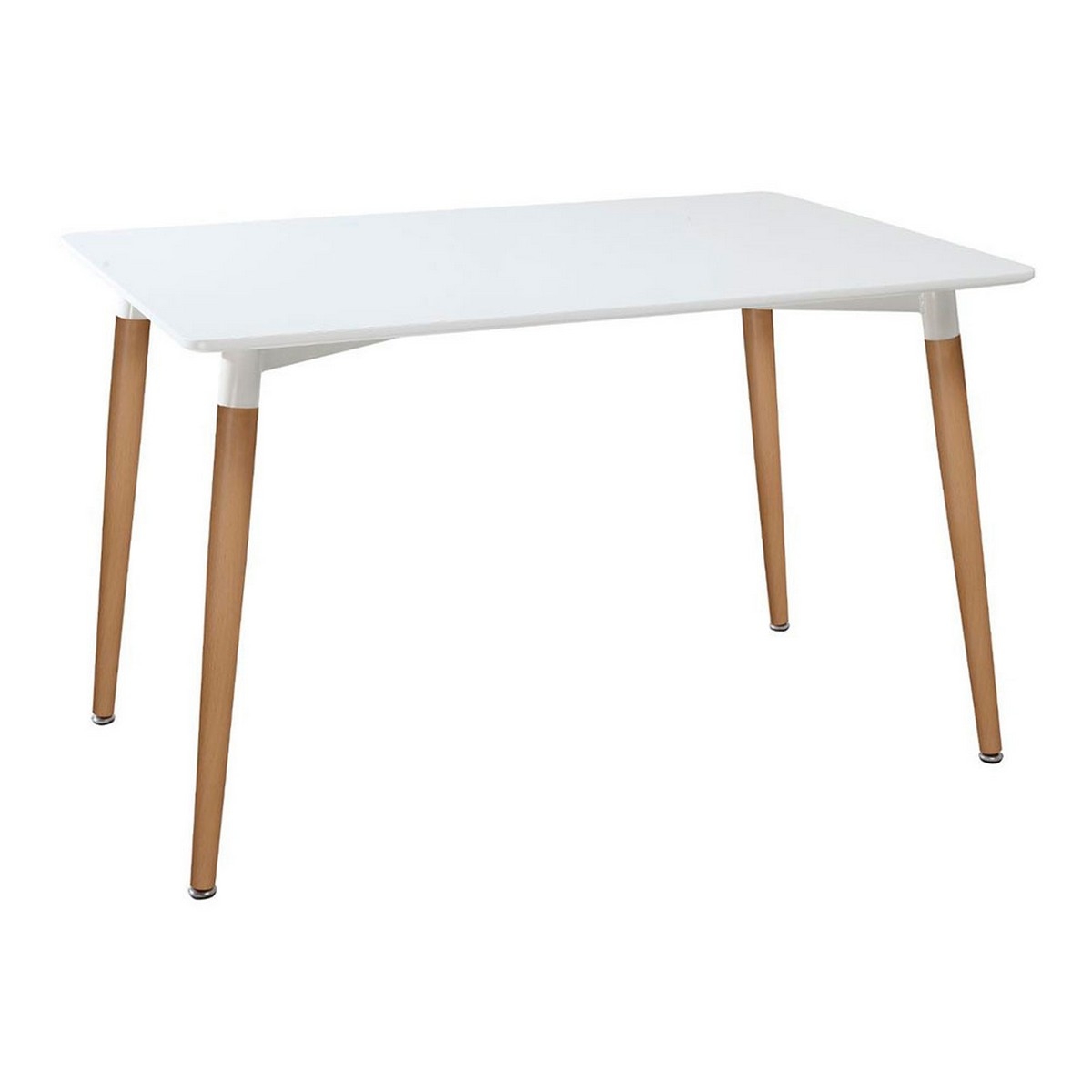 Mesa de Comedor Atmosphera Roka Madera de Haya Blanco (150 X 80 X 74 Cm)