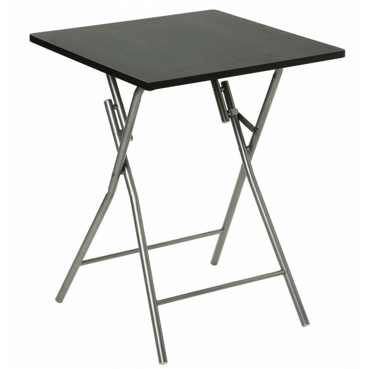 Mesa Plegable Hespéride Acero Negro/gris (60 X 60 X 75 Cm)