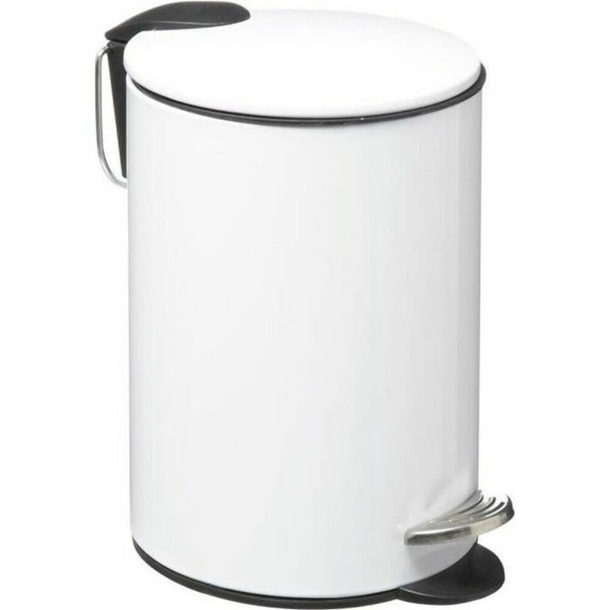 Papelera Con Pedal 5Five Metal Blanco 3 L