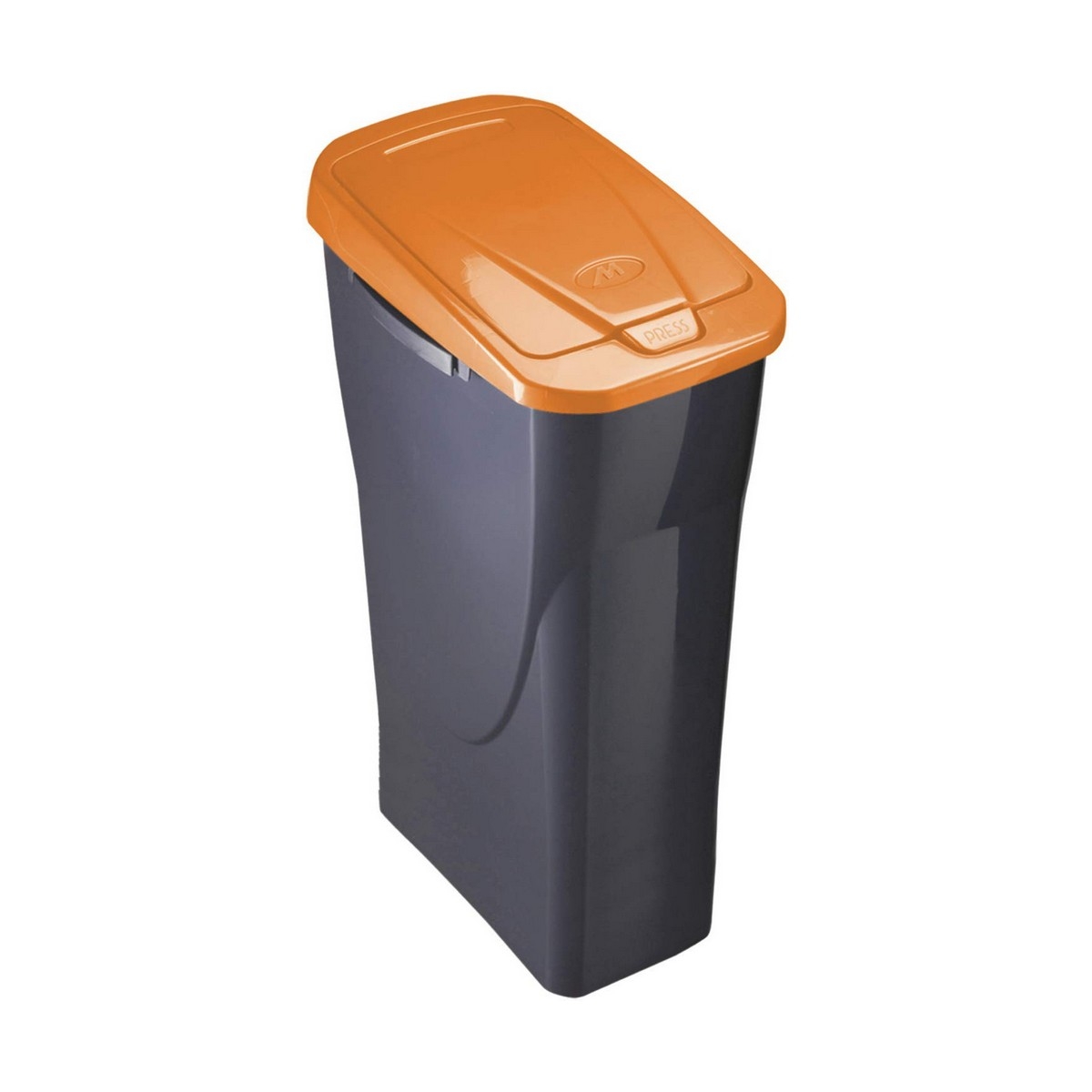 Papelera Negro/naranja Polipropileno (15 L)