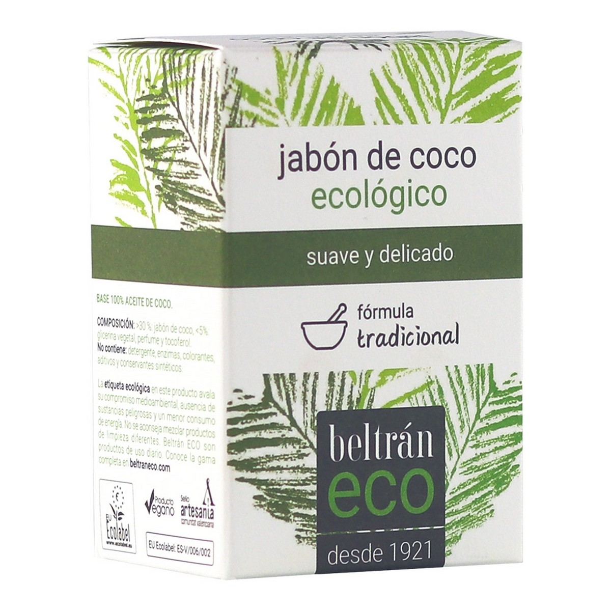 Pastilla de Jabón Jabones Beltrán Ecológico Aceite de Coco 240 G