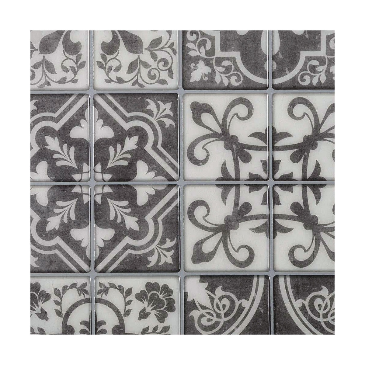 Pegatinas Atmosphera Decorativo Azulejo 30,5 X 20 X 0,3 Cm Gris 2 Unidades