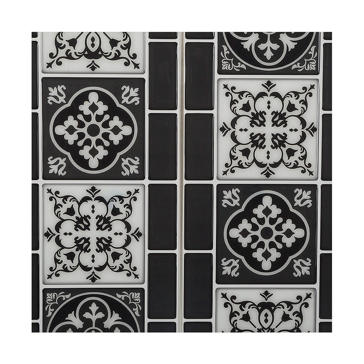 Pegatinas Atmosphera Decorativo Azulejo Negro 2 Unidades (30,5 X 25 X 0,3 Cm)