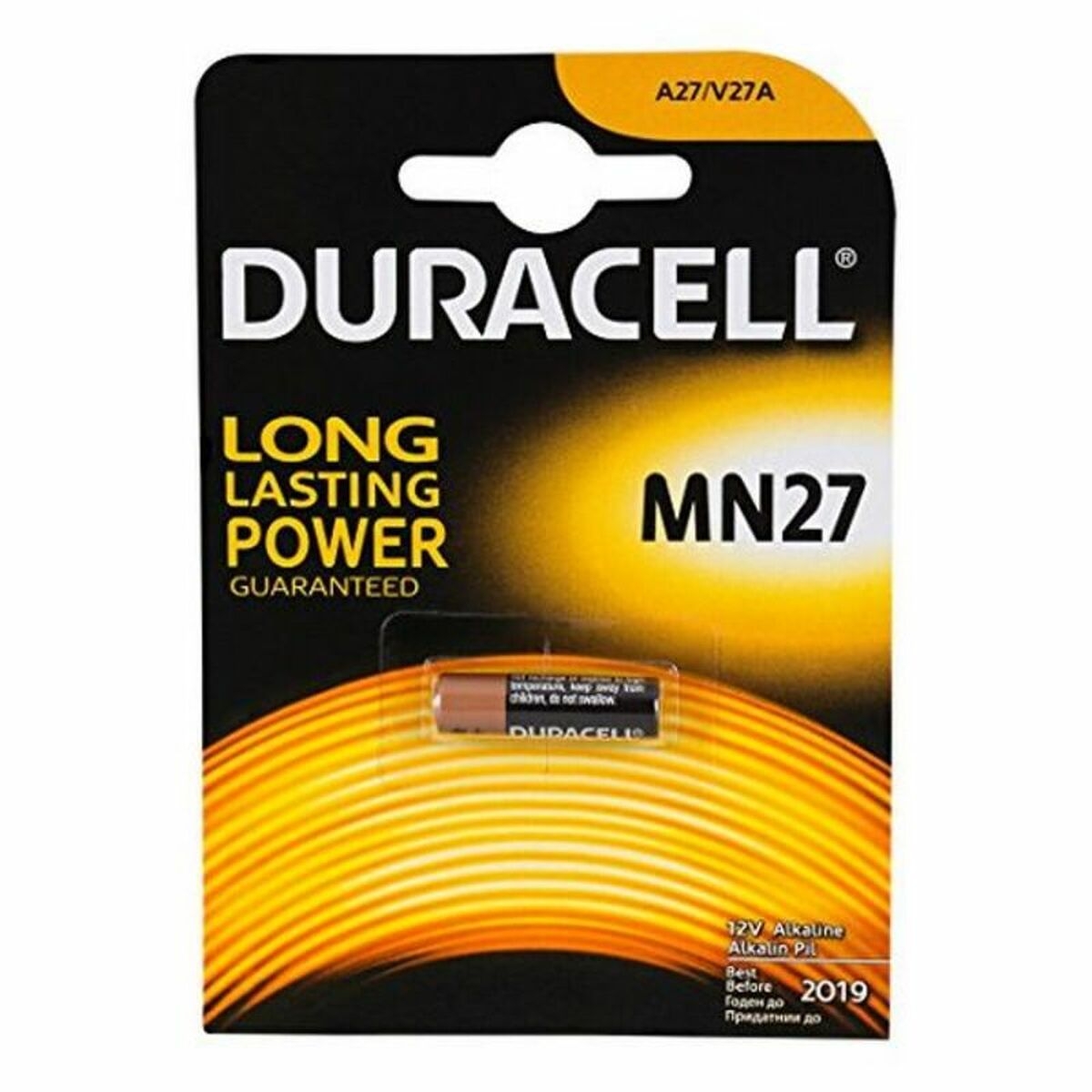 Pila Alcalina Duracell Mn27 27A 12V Mn27 12V