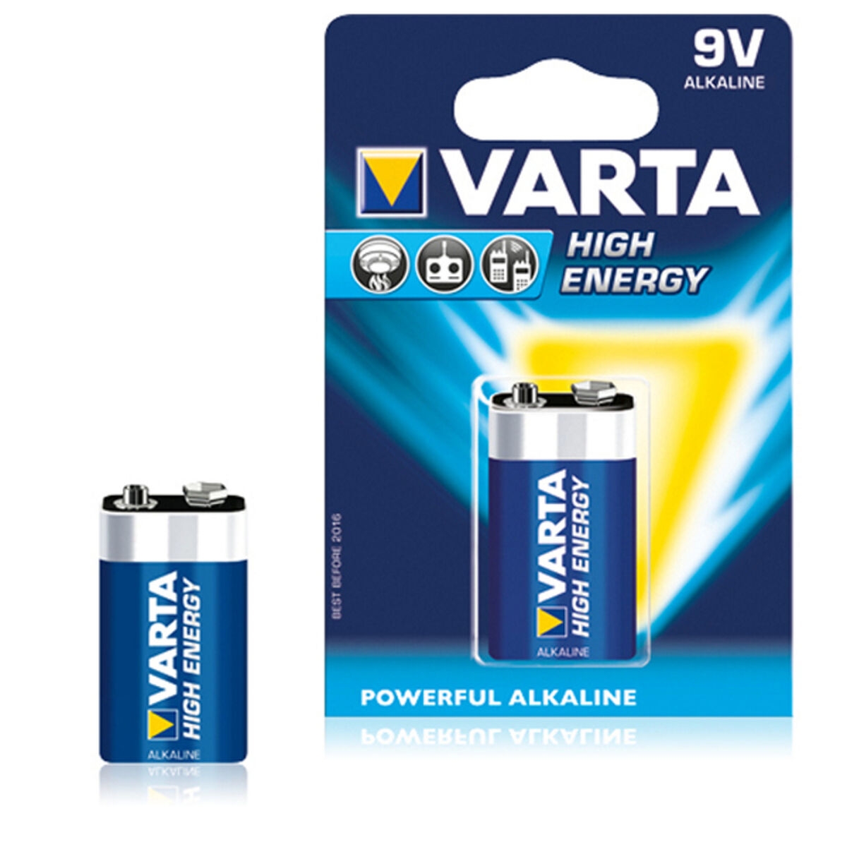 Pila Varta 6Lr61 9 V 580 Mah High Energy Azul