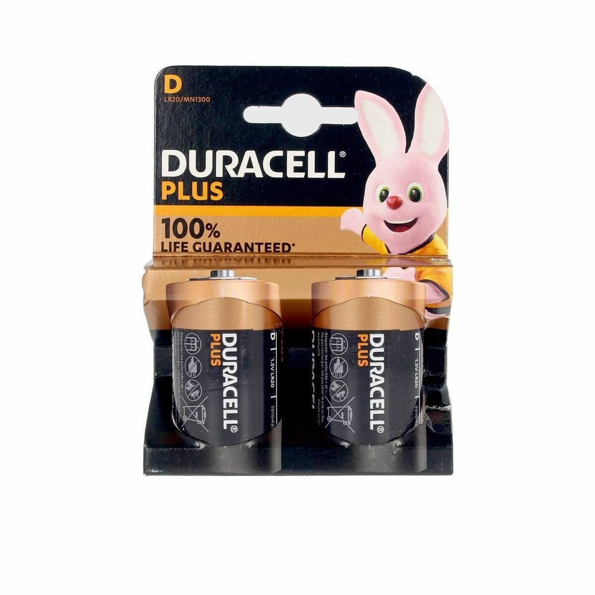 Pilas Alcalinas Lr20 Duracell Plus Power  D