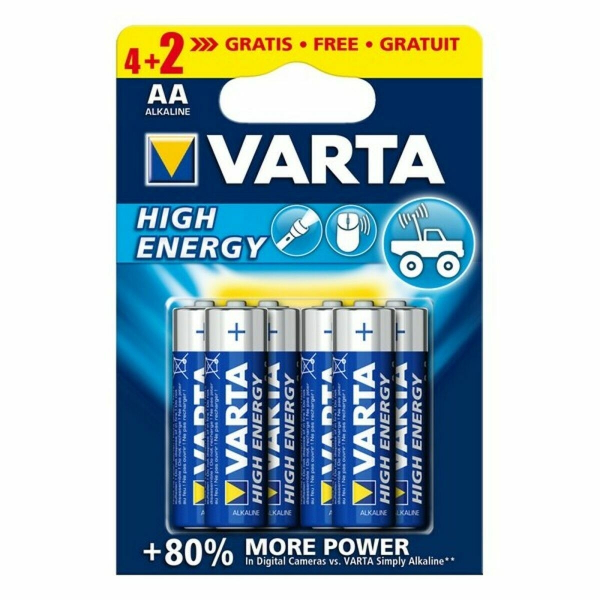 Pilas Alcalinas Varta 4906 Aa 1,5 V 6 Uds