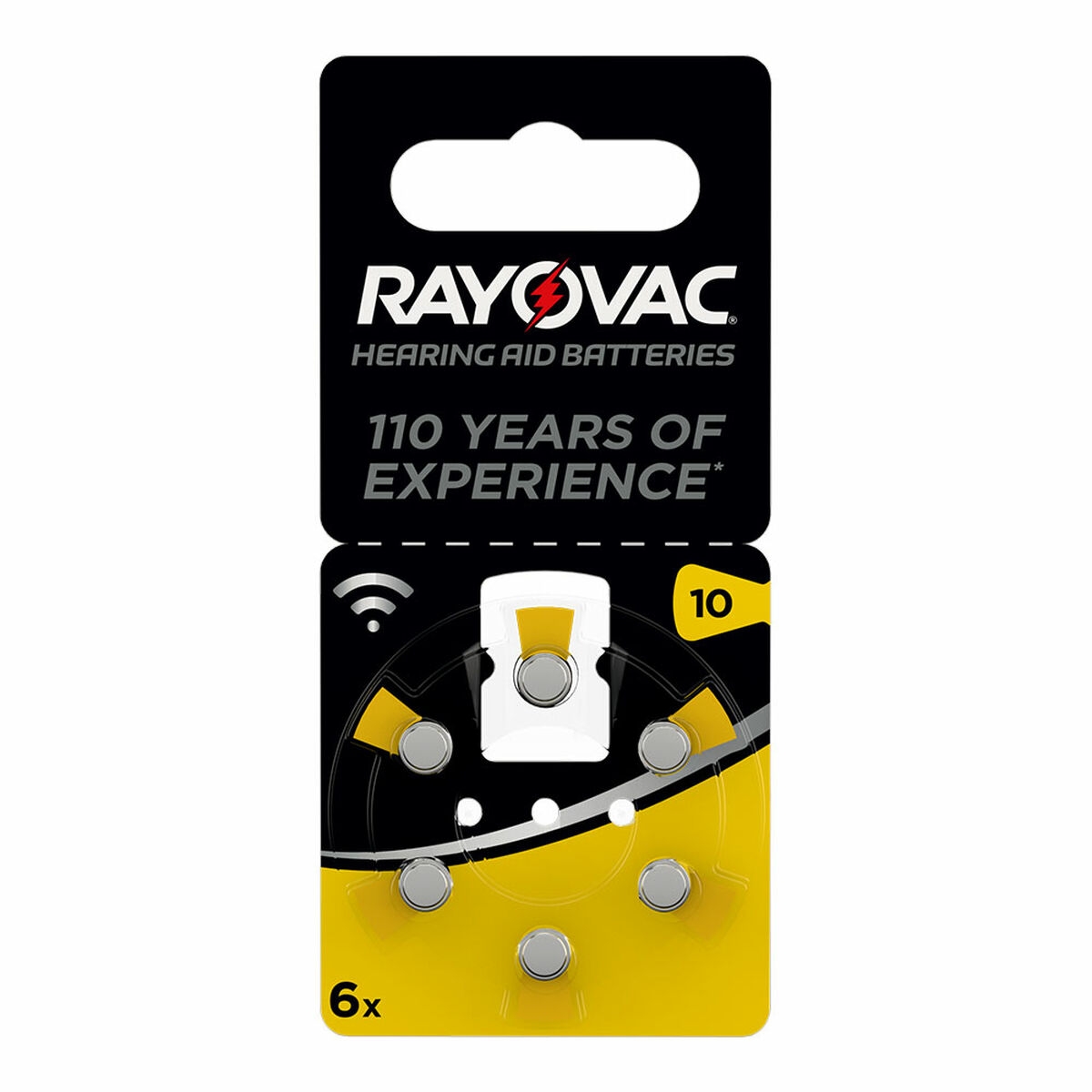 Pilas de Botón de Litio Rayovac Compatible Con Audífono Za10 1,4 V (6 Unidades)