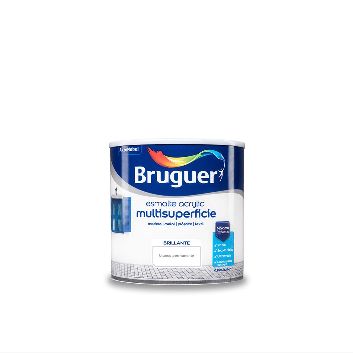 Pintura Acrílica Bruguer Blanco Esmalte Acrílico (250 Ml)