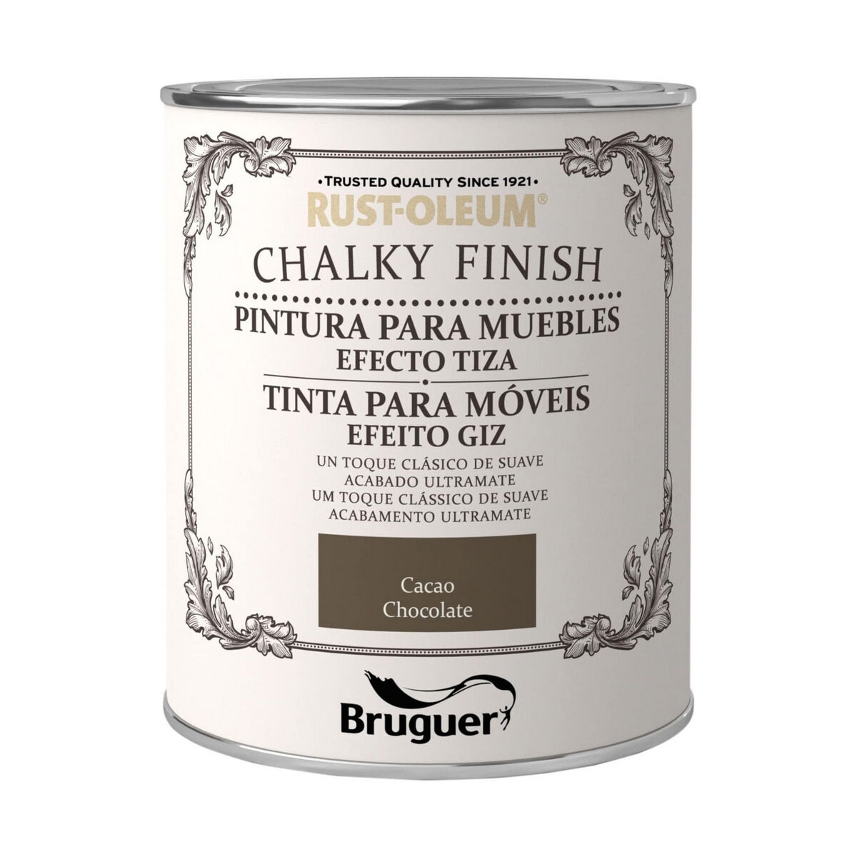 Pintura Bruguer 5397519 Tizas 75 Cl Muebles 750 Ml Cacao