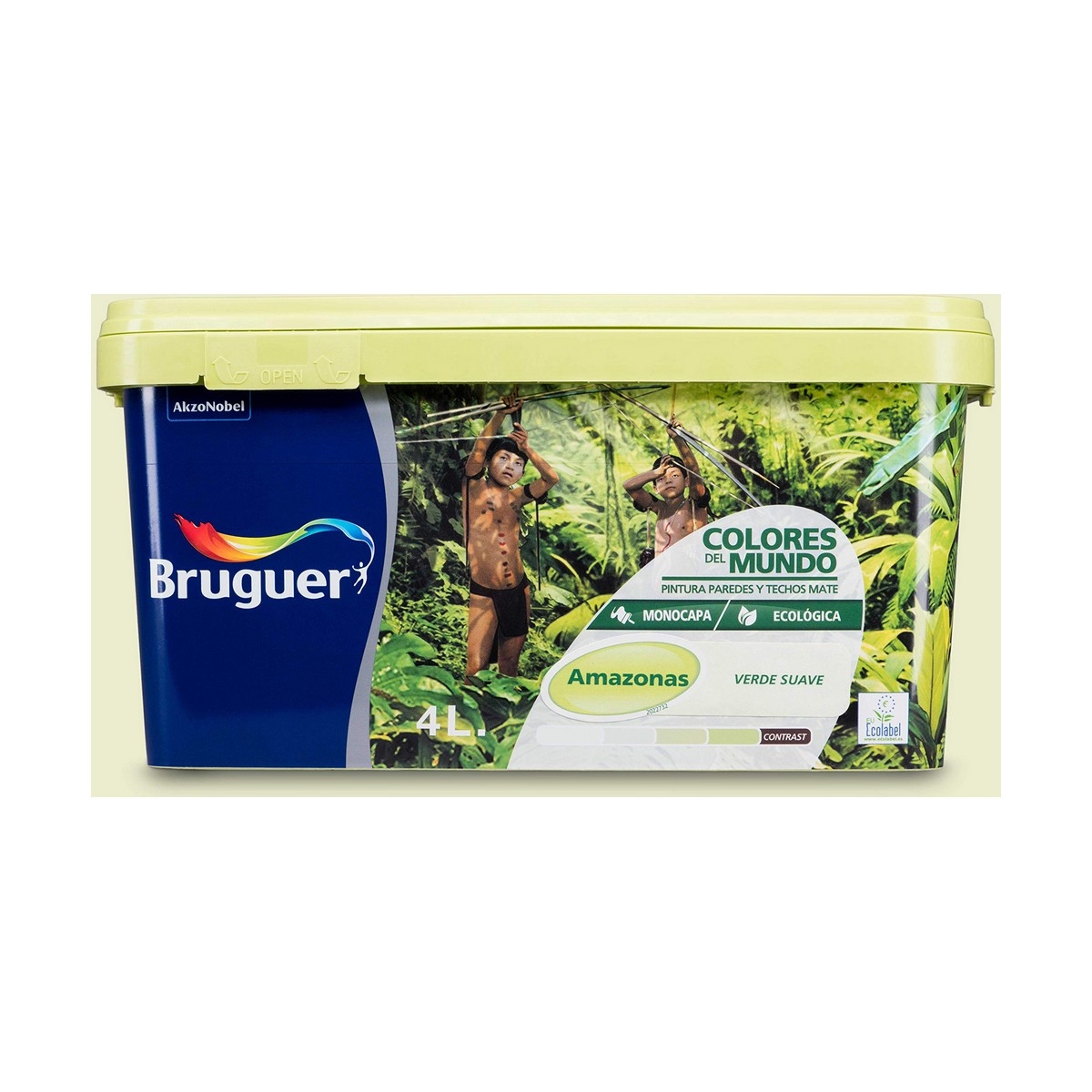 Pintura Bruguer Amazonas 4 L Verde Suave