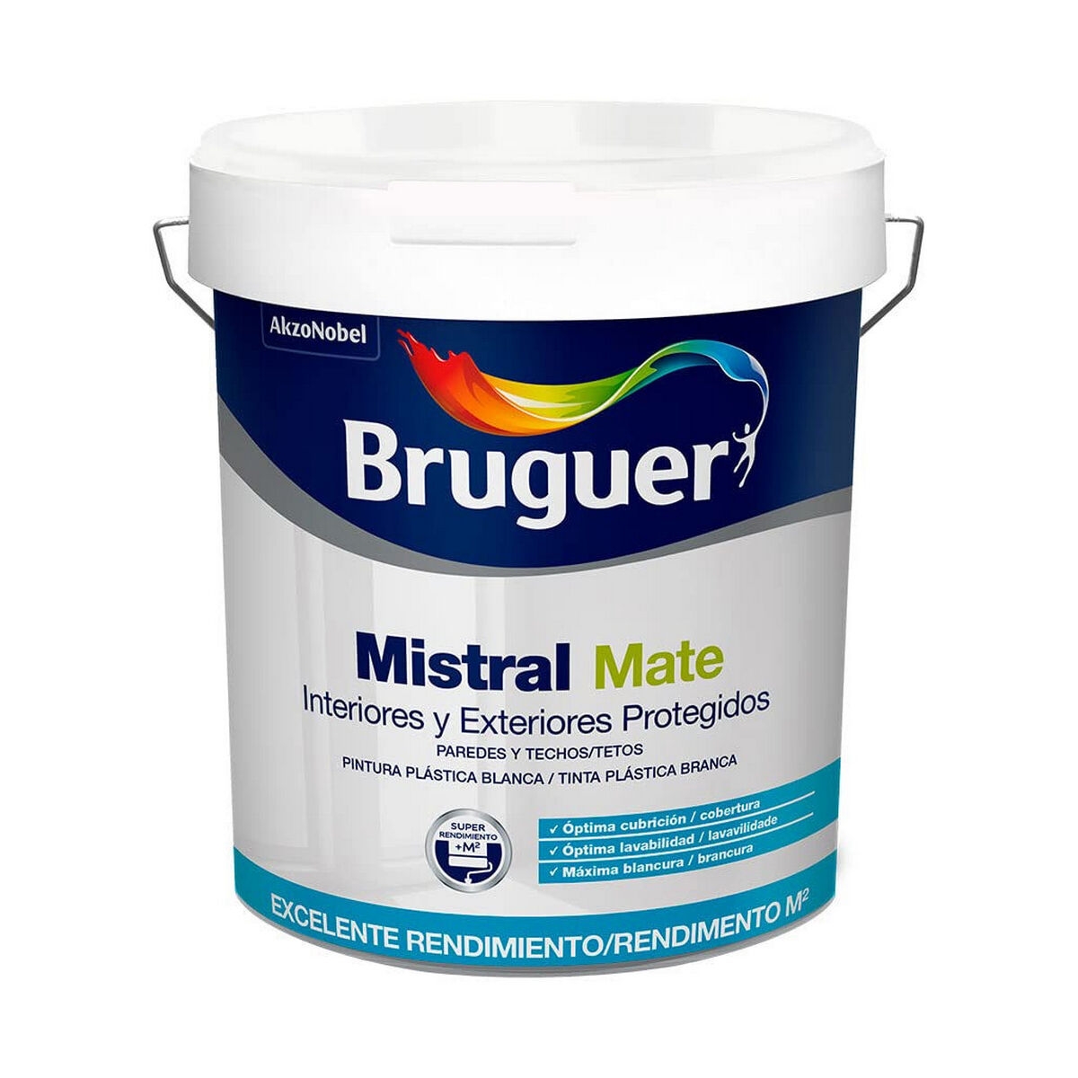 Pintura Bruguer Mistral 5586676 Negro 750 Ml