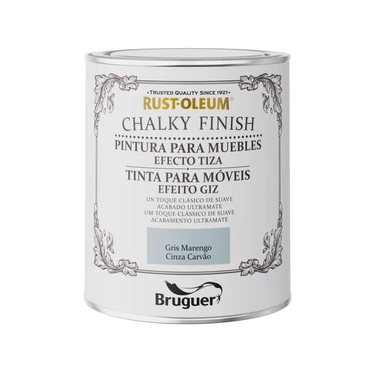 Pintura Bruguer Rust-Oleum Chalky Finish 5733887 Muebles 750 Ml Gris Marengo