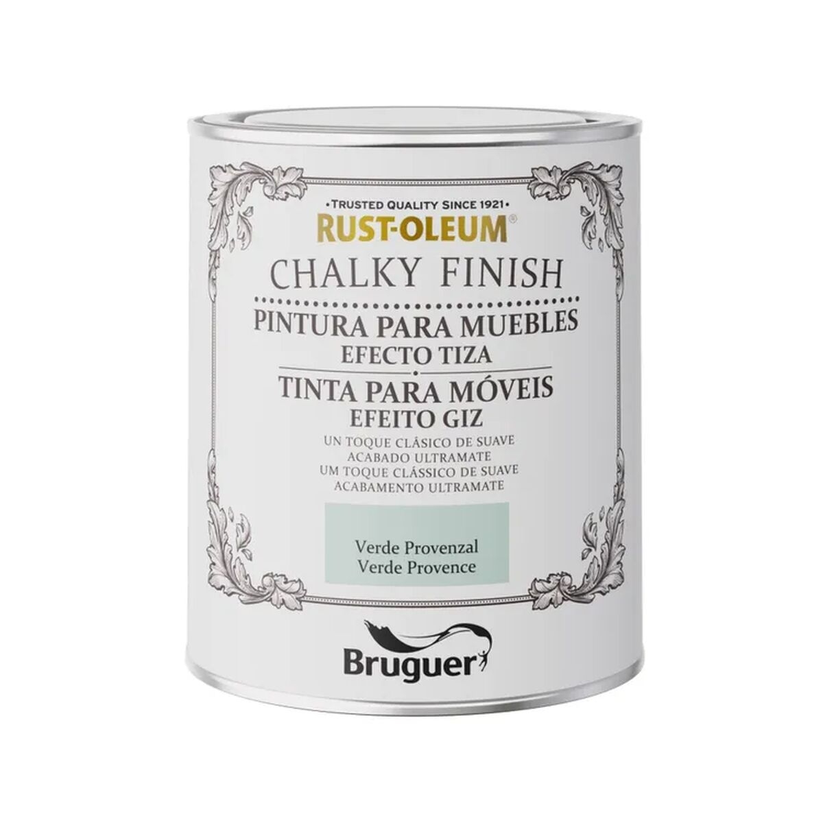 Pintura Bruguer Rust-Oleum Chalky Finish 5733888 Muebles Provencal Green 750 Ml