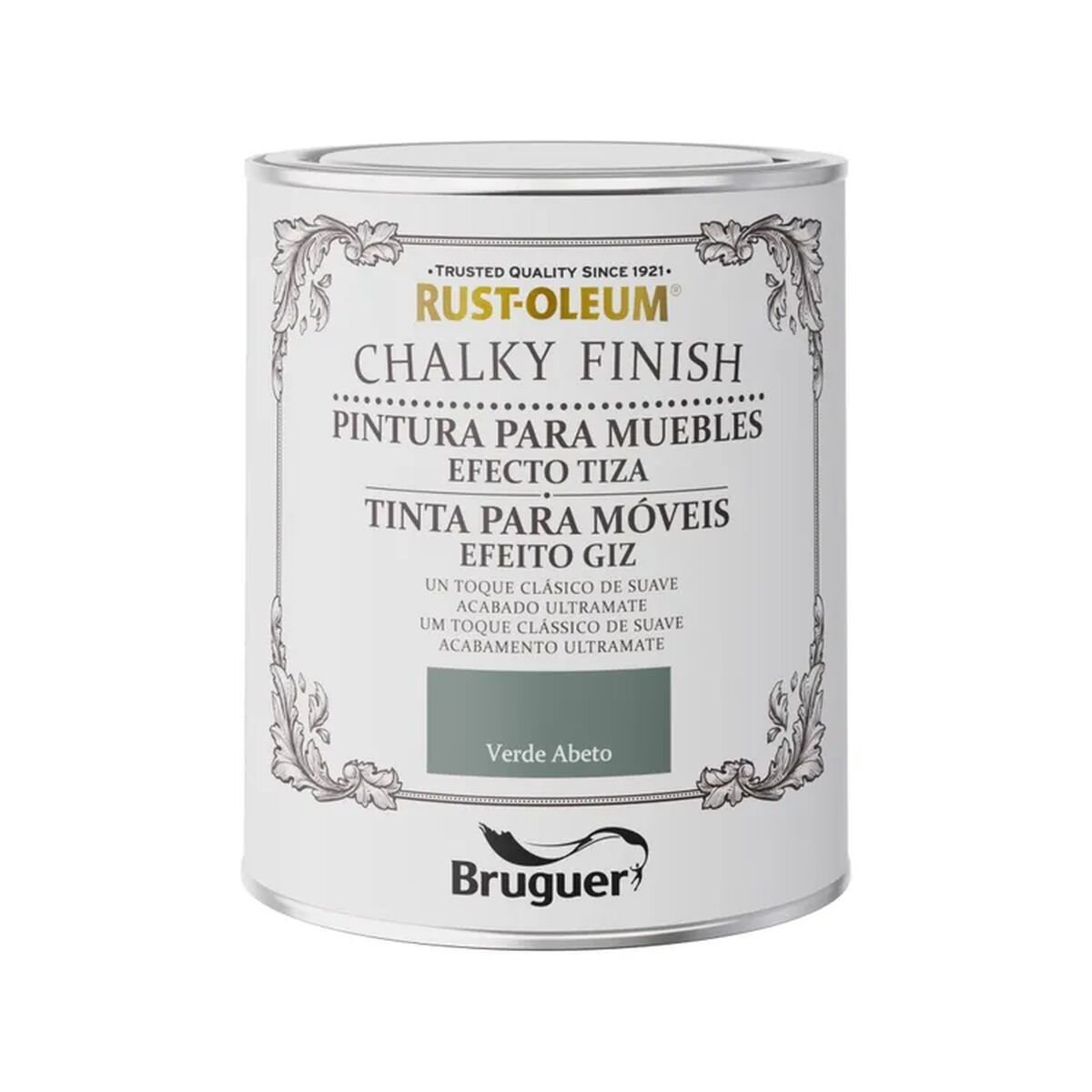 Pintura Bruguer Rust-Oleum Chalky Finish 5733889 Muebles Fir Green 750 Ml