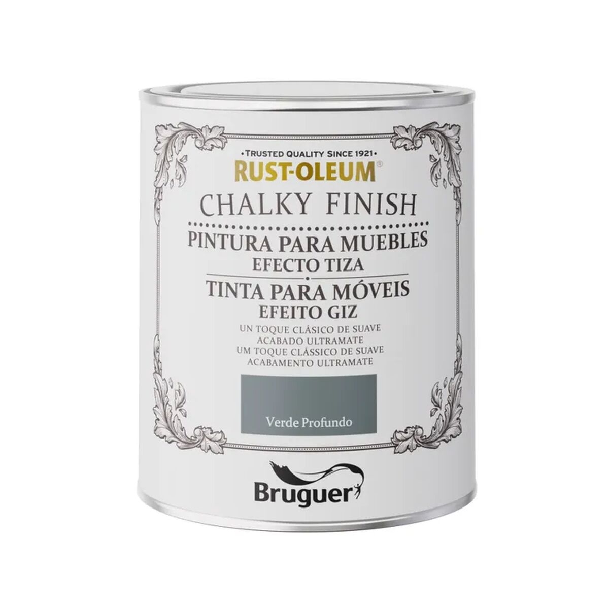 Pintura Bruguer Rust-Oleum Chalky Finish 5733890 Muebles Deep Green 750 Ml