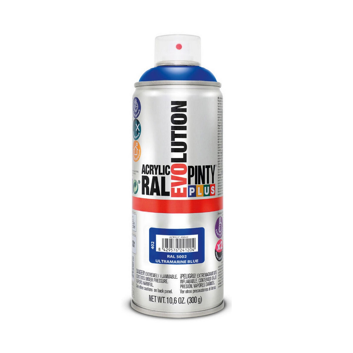 Pintura En Spray Pintyplus Evolution Ral 5002 400 Ml Ultramarine Blue