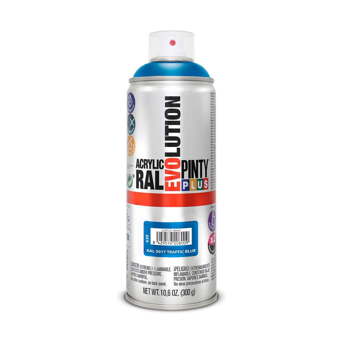 Pintura En Spray Pintyplus Evolution Ral 5017 400 Ml Traffic Blue