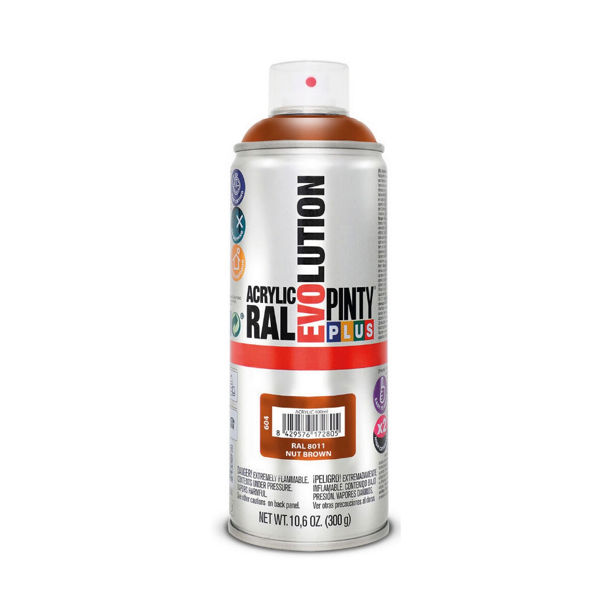 Pintura En Spray Pintyplus Evolution Ral 8011 400 Ml Nut Brown