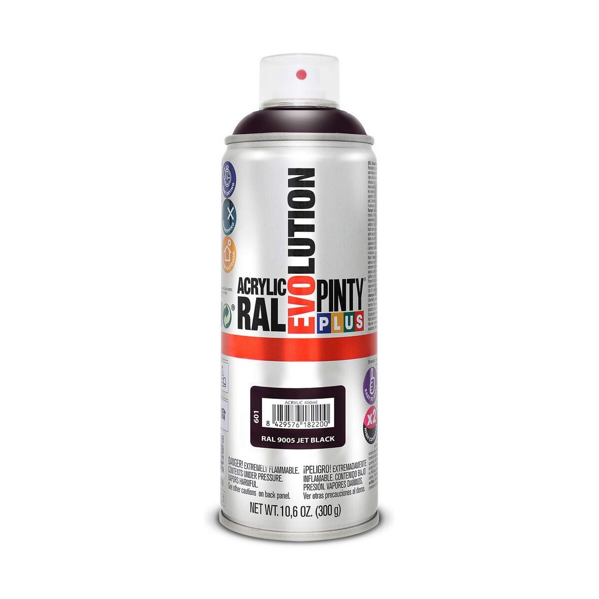 Pintura En Spray Pintyplus Evolution Ral 9005 400 Ml Jet Black