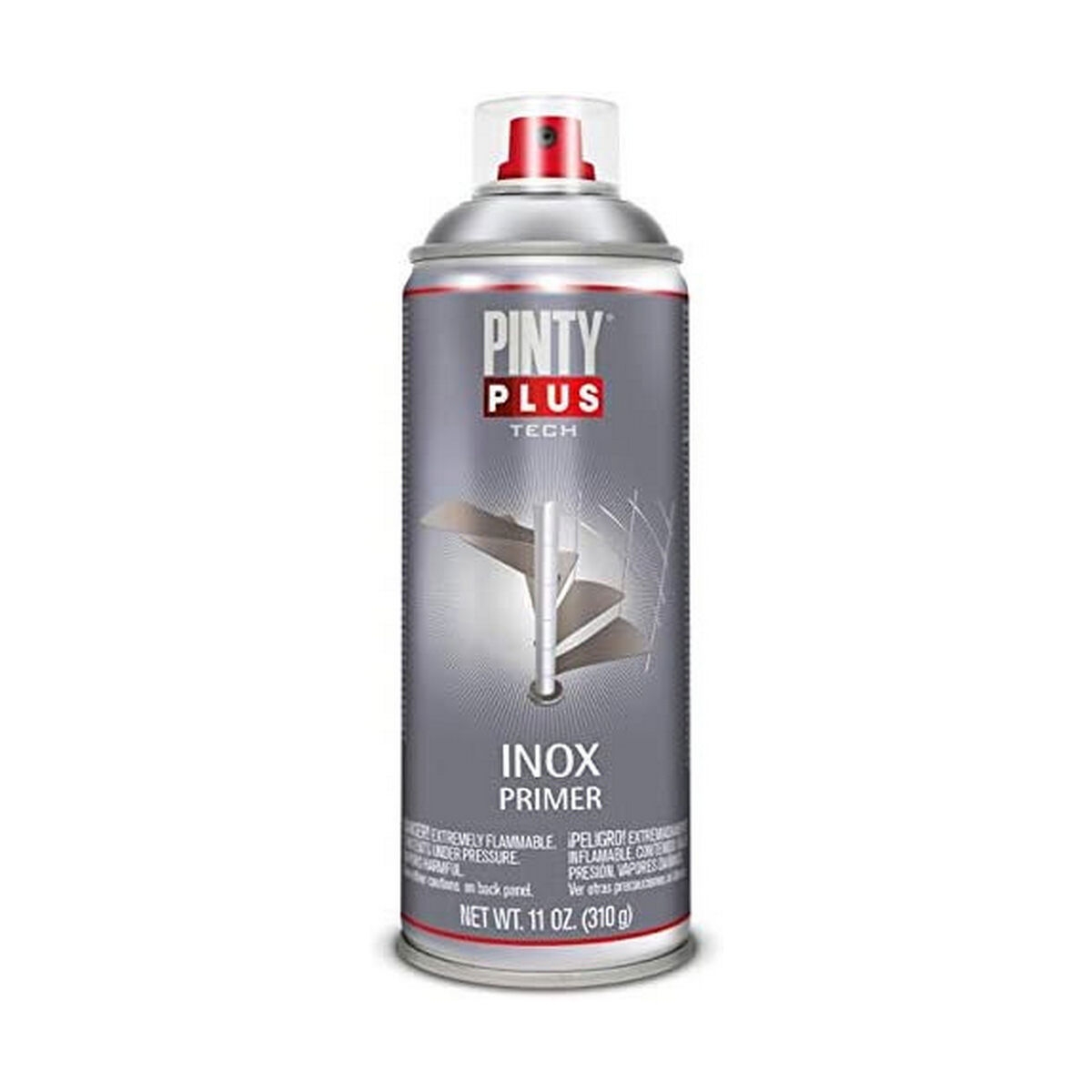 Pintura En Spray Pintyplus Tech I150 400 Ml 310 Ml Imprimación Plateado