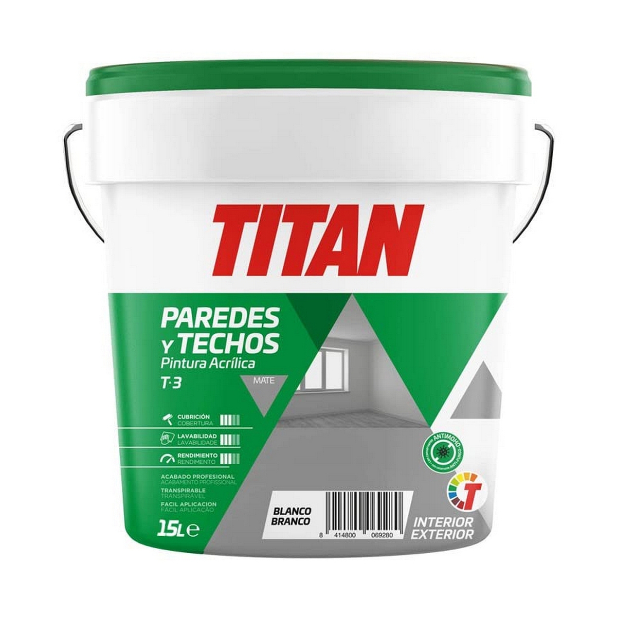 Pintura Titan Blanco 15L