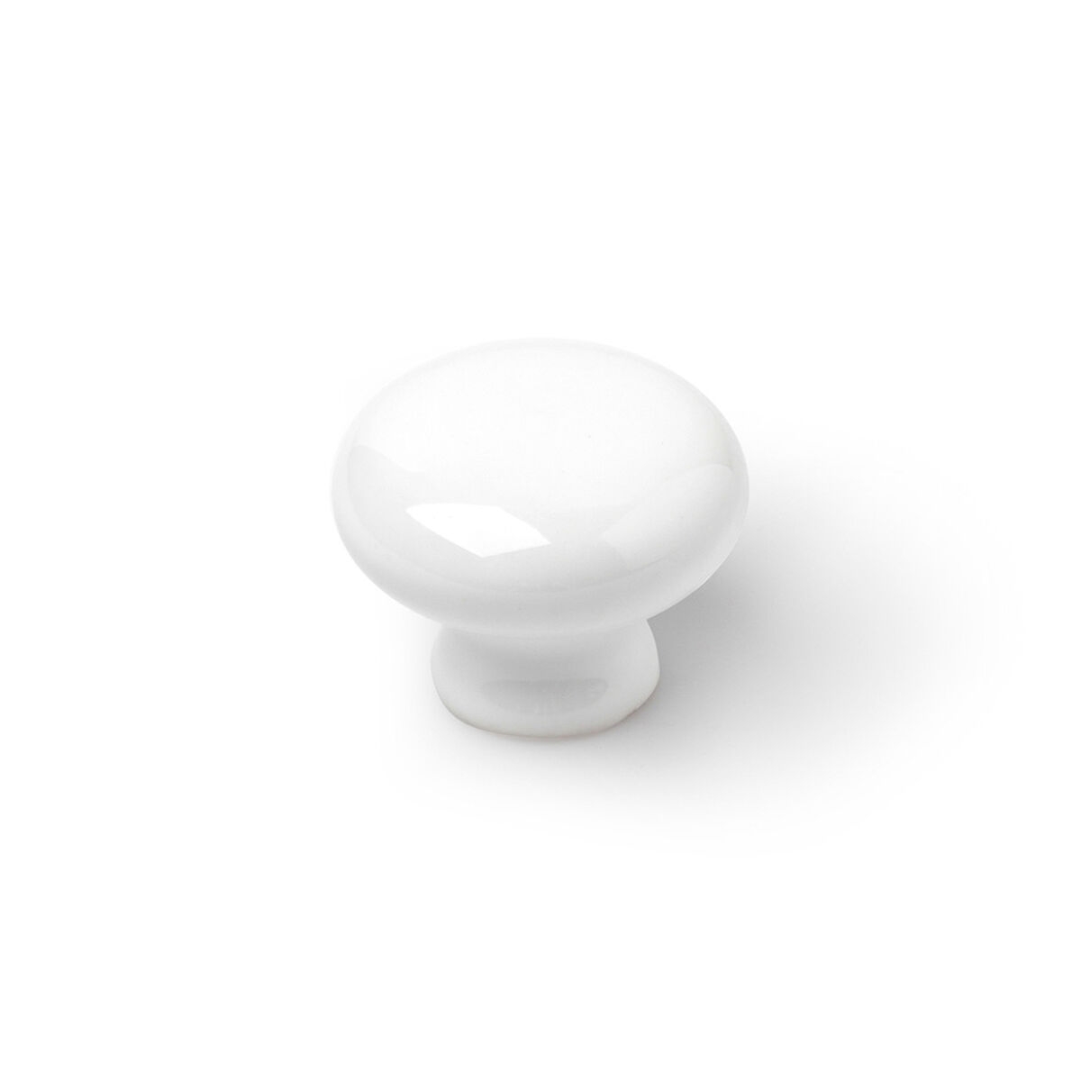 Pomo Rei 821 Redondo Porcelana Blanco 4 Unidades (ø 3,5 X 2,6 Cm)