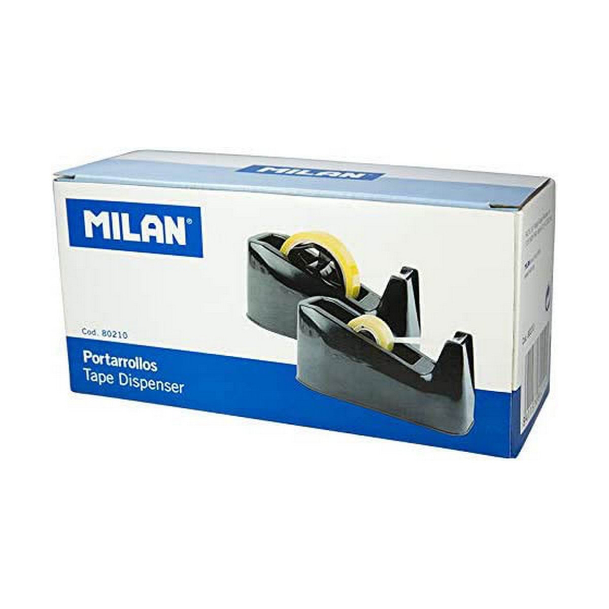 Portacelo Milan Adaptador Doble 33-66 M Negro Pvc