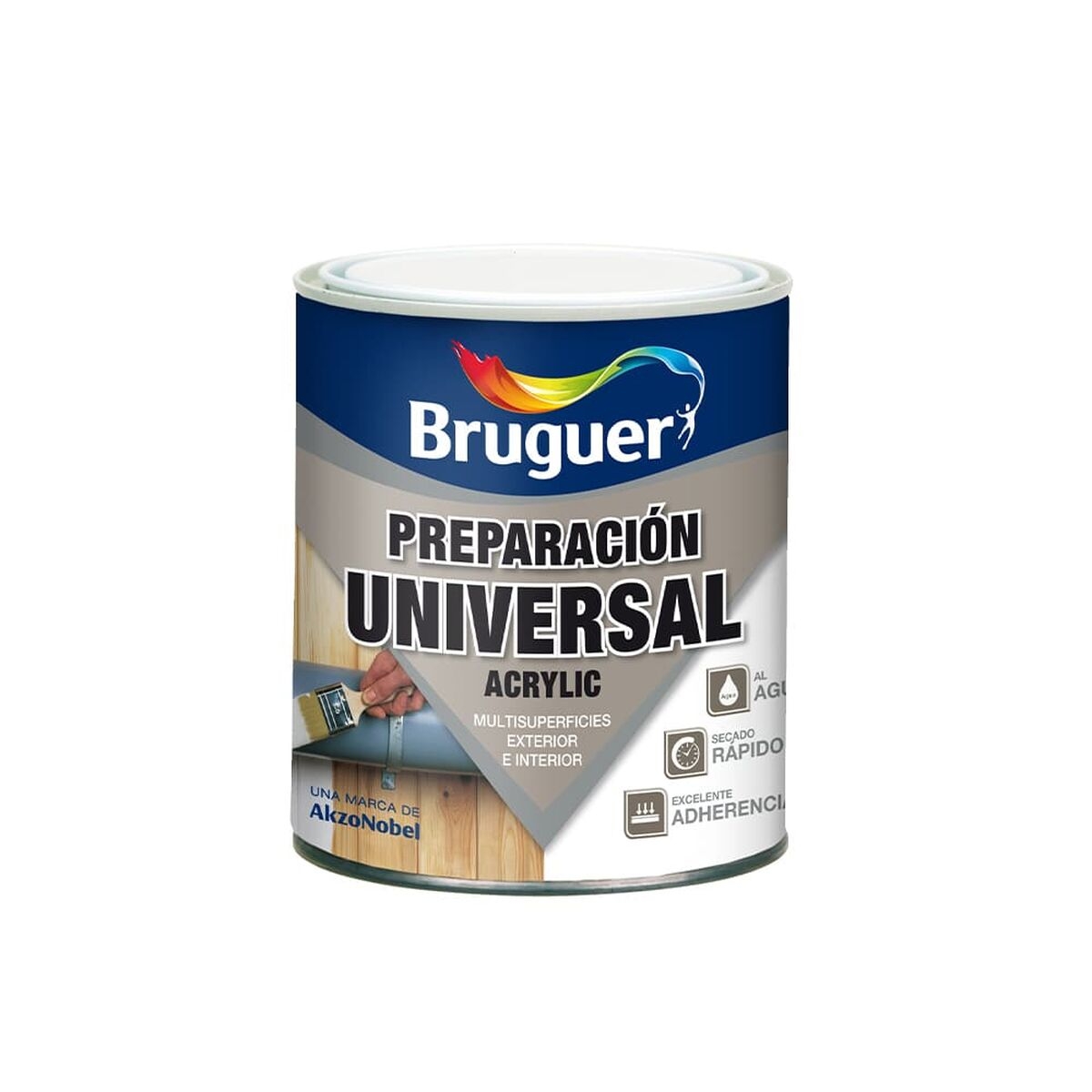 Preparación de Superficies Bruguer 5120576  Universal Acrílico Imprimación 250 Ml Blanco Mate