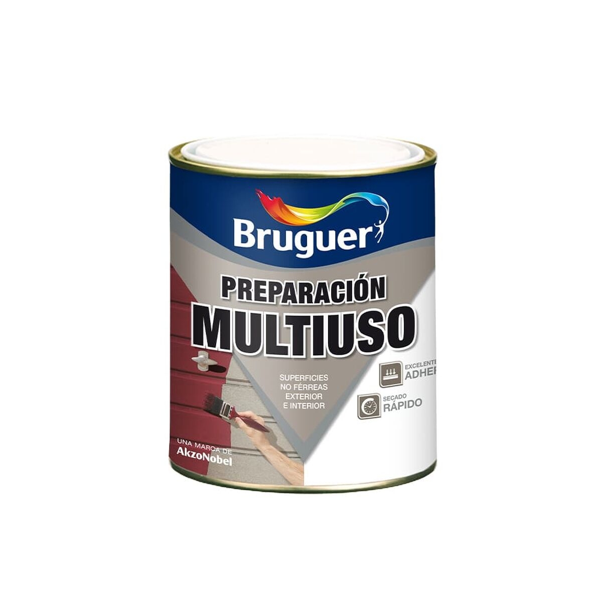 Preparación de Superficies Bruguer 5355538  Multiuso Imprimación 250 Ml Blanco Mate